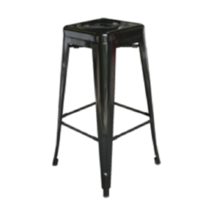 Black Metal Stool
