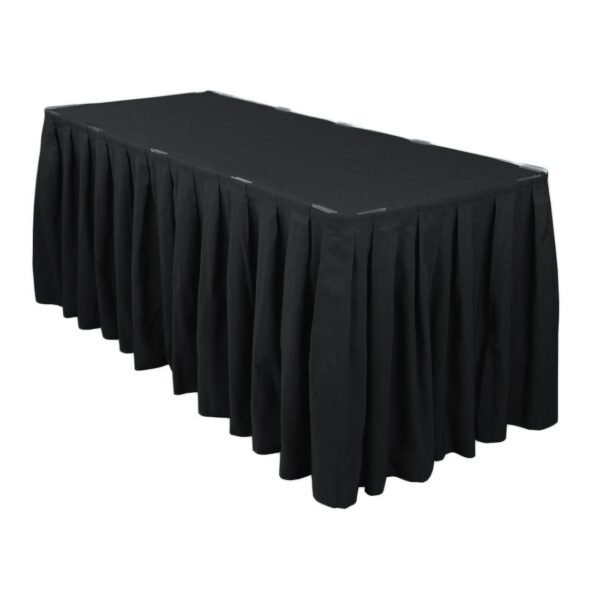 Rectangular Table Black Skirting